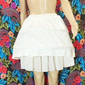 CRINOLINE UNDERSKIRT SHORT PETTICOAT CAGE FOR WOMEN GIRLS BRIDAL DRESS VINTAGE